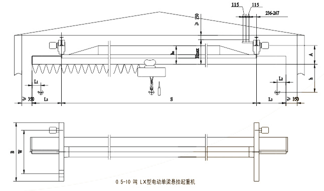 LDA型電動單梁起重機 LDA型電動單梁起重機