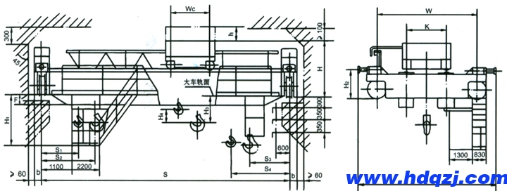 16/3.2噸雙梁行車橋式起重機 16/3.2噸雙梁行車橋式起重機