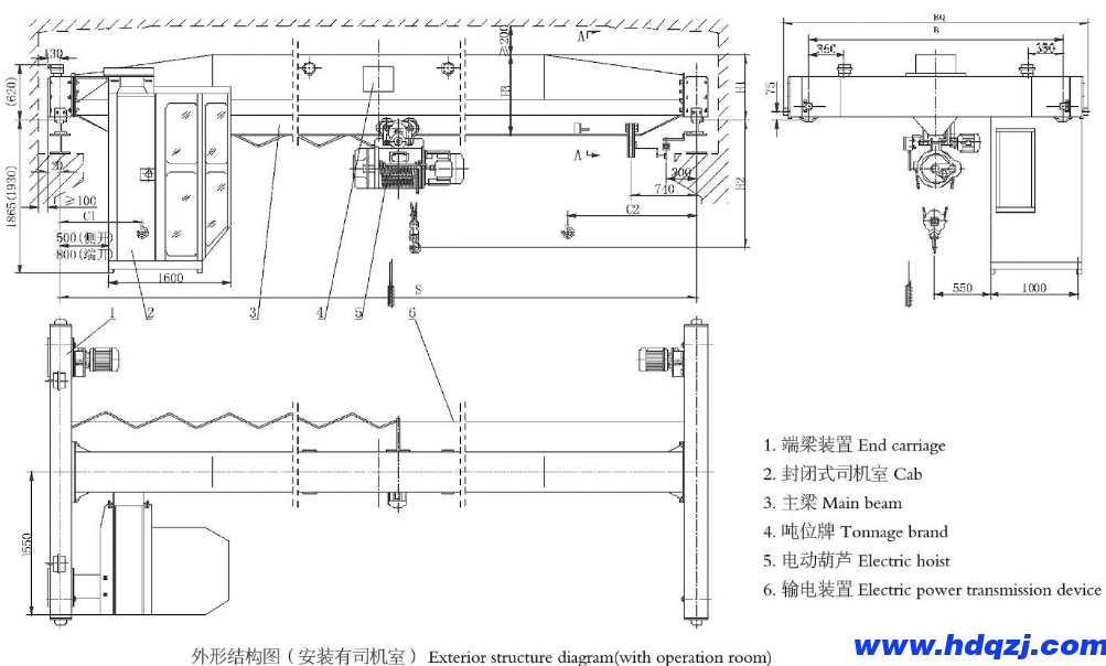 10噸電動單梁起重機參數功率 10噸電動單梁起重機參數功率